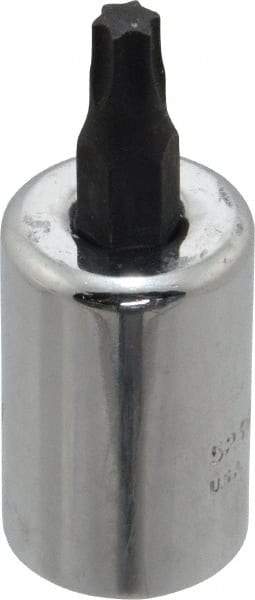 Proto - 3/8" Drive, T27 Torx Bit Socket - 1-23/32" OAL - Apex Tool & Supply