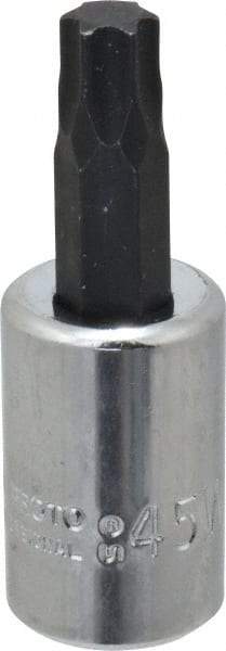 Proto - 3/8" Drive, T45 Torx Bit Socket - 1-31/32" OAL - Apex Tool & Supply