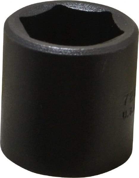 Proto - 3/8" Drive 13/16" Standard Impact Socket - 6 Points, 1-7/32" OAL - Apex Tool & Supply