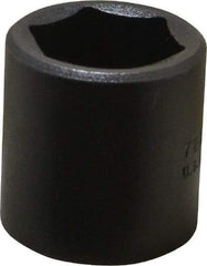 Proto - 3/8" Drive 13/16" Standard Impact Socket - 6 Points, 1-7/32" OAL - Apex Tool & Supply