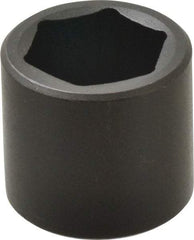 Proto - 3/8" Drive 1" Standard Impact Socket - 6 Points, 1-11/32" OAL - Apex Tool & Supply