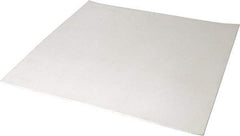 Made in USA - 12" Long, 12" Wide, 1/8" Thick, Silicone Rubber Foam Sheet - 45 to 55 Durometer, White, -20 to 500°F, 640 psi Tensile Strength, Plain Backing, Stock Length - Apex Tool & Supply