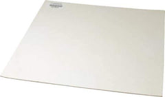 Made in USA - 12" Long, 12" Wide, 1/16" Thick, Silicone Rubber Foam Sheet - 45 to 55 Durometer, White, -20 to 500°F, 640 psi Tensile Strength, Adhesive Backing, Stock Length - Apex Tool & Supply
