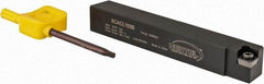 Hertel - SCAC, Left Hand Cut, 10° Lead Angle, 5/8" Shank Height x 5/8" Shank Width, Neutral Rake Indexable Turning Toolholder - 4-1/2" OAL, CC..32.5. Insert Compatibility, Series Screw-Type - Apex Tool & Supply