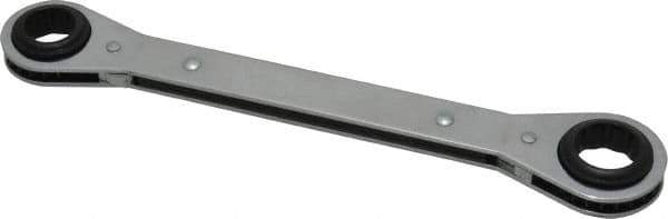 Proto - 3/4" x 7/8" 12 Point Reversible Ratcheting Box Wrench - Double End, 1-5/8" Head Diam x 1/2" Head Thickness, 9-1/4" OAL, Steel, Chrome Finish - Apex Tool & Supply