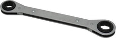 Proto - 3/4" x 7/8" 12 Point Reversible Ratcheting Box Wrench - Double End, 1-5/8" Head Diam x 1/2" Head Thickness, 9-1/4" OAL, Steel, Chrome Finish - Apex Tool & Supply