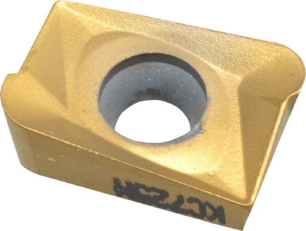 Kennametal - ANGT16234 LG Grade KC725M Carbide Milling Insert - TiN/TiCN/TiN Finish, 0.1417" Thick, 1.6mm Corner Radius - Apex Tool & Supply