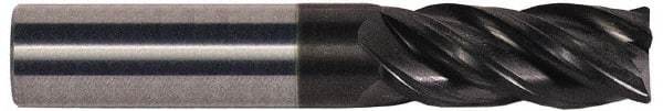 Accupro - 20mm, 4 Flute, Single End, Solid Carbide, Corner Chamfer End Mill - 100mm OAL, Right Hand Flute, 32mm LOC, Right Hand Cut - Apex Tool & Supply