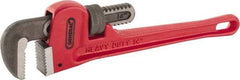 General - 14" Cast Iron Straight Pipe Wrench - 2" Pipe Capacity - Apex Tool & Supply