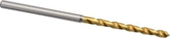 OSG - #38 130° Vanadium High Speed Steel Jobber Drill - TiN Finish, Right Hand Cut, Spiral Flute, Straight Shank, 62mm OAL, Standard Point - Apex Tool & Supply