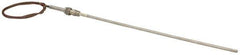Thermo Electric - 0 to 750°F, T Pipe Fitting, Thermocouple Probe - 6 Ft. Cable Length, Stripped Ends, 9 Sec Response Time - Apex Tool & Supply