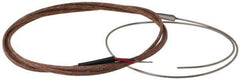 Thermo Electric - 0 to 750°F, T Flexible, Thermocouple Probe - 3 Ft. Cable Length, Stripped Ends, 12 Inch Probe Sheath Length, 3 Sec Response Time - Apex Tool & Supply
