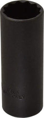 Proto - 15/16", 1/2" Drive, Deep Hand Socket - 12 Points, 3-1/4" OAL, Alloy Steel, Black Finish - Apex Tool & Supply
