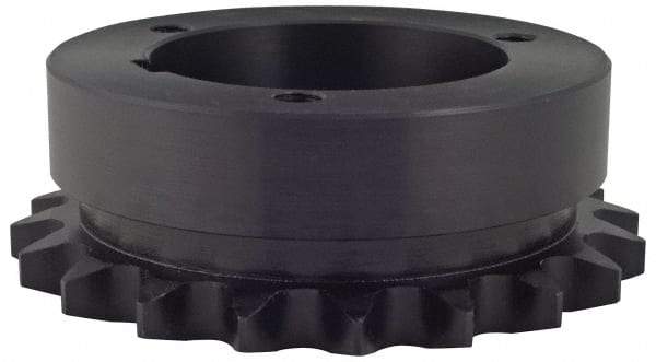 Browning - 45 Teeth, 1/2" Chain Pitch, Chain Size 40, Bushed Roller Chain Sprocket - 7.168" Pitch Diam, 7.45" Outside Diam - Apex Tool & Supply