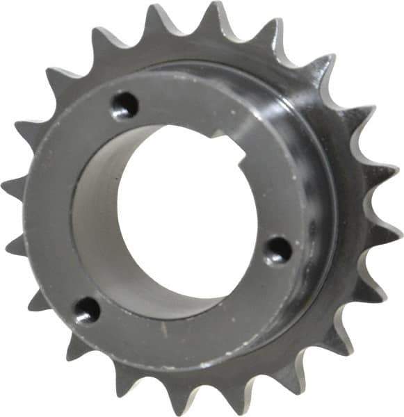 Browning - 20 Teeth, 5/8" Chain Pitch, Chain Size 50, Bushed Roller Chain Sprocket - 4" Pitch Diam, 4.32" Outside Diam - Apex Tool & Supply