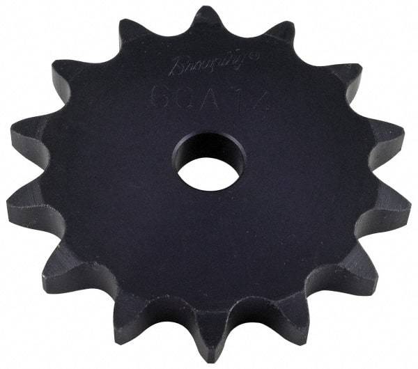 Browning - 18 Teeth, 5/8" Chain Pitch, Chain Size 50, "A" Plate Roller Chain Sprocket - 5/8" Bore Diam, 3.599" Pitch Diam, 3.92" Outside Diam - Apex Tool & Supply