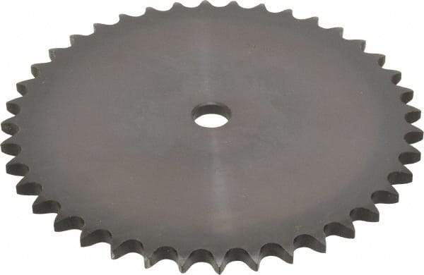 Browning - 40 Teeth, 5/8" Chain Pitch, Chain Size 50, "A" Plate Roller Chain Sprocket - 3/4" Bore Diam, 7.966" Pitch Diam, 8.32" Outside Diam - Apex Tool & Supply