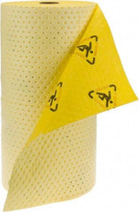 Brady SPC Sorbents - 40 Gal Capacity per Package, Chemical/Hazmat Roll - 150' Long x 30" Wide, Yellow, Polypropylene - Apex Tool & Supply