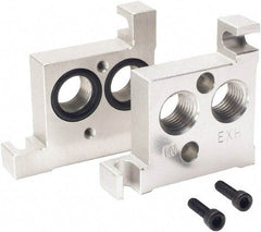 ARO/Ingersoll-Rand - Solenoid Valve End Plate Kit - Use with 3-Way or 4-Way Premair Series Valve Stack - Apex Tool & Supply