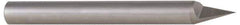Accupro - 3/16 Inch Diameter, 3 Inch Overall Length, 3/8 Inch Split Length, Solid Carbide, Conical Point Split End Carbide Blank - Single End, 90° Point - Apex Tool & Supply