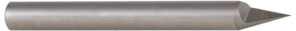 Accupro - 3/16 Inch Diameter, 3 Inch Overall Length, 3/8 Inch Split Length, Solid Carbide, Conical Point Split End Carbide Blank - Single End, 30° Point - Apex Tool & Supply