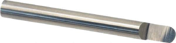 Accupro - 1/4 Inch Diameter, 2-1/2 Inch Overall Length, 3/8 Inch Split Length, Solid Carbide, Full Radius Split End Carbide Blank - Single End - Apex Tool & Supply