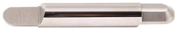 Accupro - 1/8 Inch Diameter, 3 Inch Overall Length, 3/8 Inch Split Length, Solid Carbide, Full Radius Split End Carbide Blank - Single End - Apex Tool & Supply