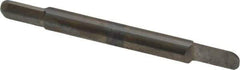 Accupro - 3/16 Inch Diameter, 2 Inch Overall Length, 3/8 Inch Split Length, Solid Carbide, Full Radius Split End Carbide Blank - Double End - Apex Tool & Supply