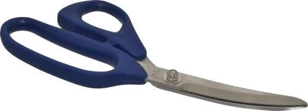 Heritage Cutlery - 3-1/4" LOC, 9" OAL Stainless Steel Standard Shears - Ambidextrous, Plastic Offset Handle, For Poultry Processing - Apex Tool & Supply