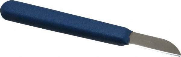 Heritage Cutlery - 1-1/2" Long Blade, 1065 Carbon Steel, Fine Edge, Splicer's Knife - 5-7/8" OAL, Nonslip Rubber Handle, Includes Safety Cap (Plastic) - Apex Tool & Supply