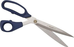 Heritage Cutlery - 5-1/2" LOC, 12" OAL Stainless Steel Heavy Duty Shears - Ambidextrous, Plastic Bent Handle, For General Purpose Use - Apex Tool & Supply