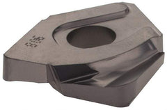 Iscar - HCCD1.0-R.125 QF Grade IC908 Carbide Milling Insert - TiAlN Finish, 0.213" Thick, 1/8" Corner Radius - Apex Tool & Supply