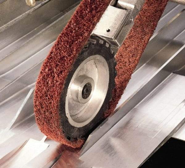3M - 1" Wide x 72" OAL, Aluminum Oxide Abrasive Belt - Aluminum Oxide, Coarse, Nonwoven, Series SE-BL - Apex Tool & Supply