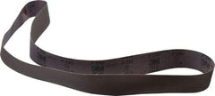 3M - 2" Wide x 60" OAL, 240 Grit, Aluminum Oxide Abrasive Belt - Aluminum Oxide, Very Fine, Coated, X Weighted Cloth Backing, Series 341D - Apex Tool & Supply