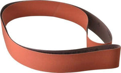 3M - 2" Wide x 72" OAL, 220 Grit, Ceramic Abrasive Belt - Ceramic, Very Fine, Coated, J Weighted Cloth Backing, Series 707E - Apex Tool & Supply