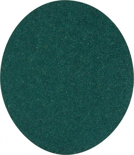 3M - 5" Diam, 40 Grit Aluminum Oxide Adhesive PSA Disc - Coarse Grade, Green, E Weighted Backing, Flexible, Use with Random Orbital Sanders - Apex Tool & Supply