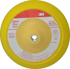3M - 8" Diam Adhesive/PSA Disc Backing Pad - Medium Density, 3,000 RPM - Apex Tool & Supply