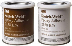 3M - 1 Gal Can Two Part Epoxy - 120 min Working Time, 2,000 psi Shear Strength, Series 2158 - Apex Tool & Supply