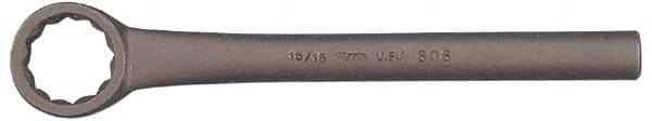 Martin Tools - 3/4", 12 Point, Black Finish, Single End, Box Wrench - Apex Tool & Supply