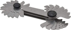 Value Collection - 28 Leaf, 0.5 to 6mm Pitch Range, 4 to 56 TPI Range, Screw Pitch Gage - Apex Tool & Supply