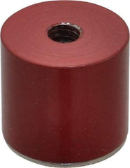 Value Collection - 13/16" Diam, 1/4-20 Thread, 10 Lb Average Pull Force, Nickel Chrome Plated Alnico Pot Magnets - 3/4" High - Apex Tool & Supply