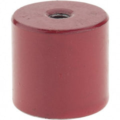 Value Collection - 1-1/16" Diam, 1/4-20 Thread, 18 Lb Average Pull Force, Nickel Chrome Plated Alnico Pot Magnets - 1" High - Apex Tool & Supply