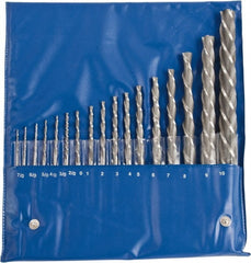 Value Collection - #10 to #7 Pin, 0.0666 to 0.7216" Diam, 0.0497 to 0.5799" Small End, Straight Shank, Taper Pin Reamer Set - Apex Tool & Supply