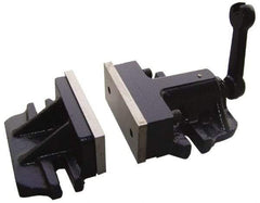 Interstate - 6" Jaw Width, Horizontal Stationary Machine Vise - Manual Operation, 1 Station, 13" Long x 2-29/32" Deep, 2-3/4" Jaw Height - Apex Tool & Supply