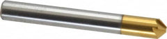 Melin Tool - 1/4" Head Diam, 1/4" Shank Diam, 6 Flute 90° Cobalt Countersink - Apex Tool & Supply