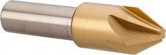 Melin Tool - 1/2" Head Diam, 3/8" Shank Diam, 6 Flute 60° Cobalt Countersink - Apex Tool & Supply