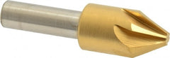 Melin Tool - 5/8" Head Diam, 3/8" Shank Diam, 6 Flute 60° Cobalt Countersink - Apex Tool & Supply