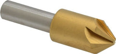 Melin Tool - 5/8" Head Diam, 3/8" Shank Diam, 6 Flute 82° Cobalt Countersink - Apex Tool & Supply