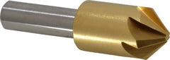 Melin Tool - 5/8" Head Diam, 3/8" Shank Diam, 6 Flute 90° Cobalt Countersink - Apex Tool & Supply