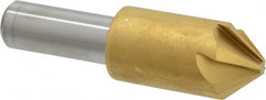Melin Tool - 3/4" Head Diam, 1/2" Shank Diam, 6 Flute 82° Cobalt Countersink - Apex Tool & Supply